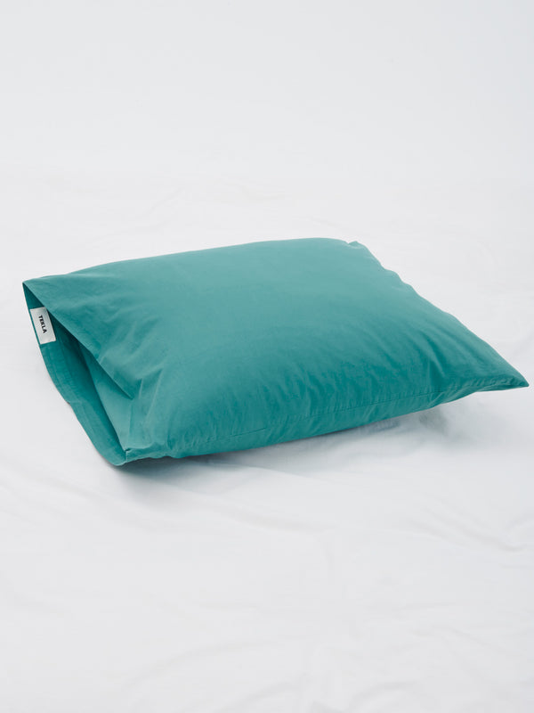 stoy Percale Pillow Sham in Vintage Green