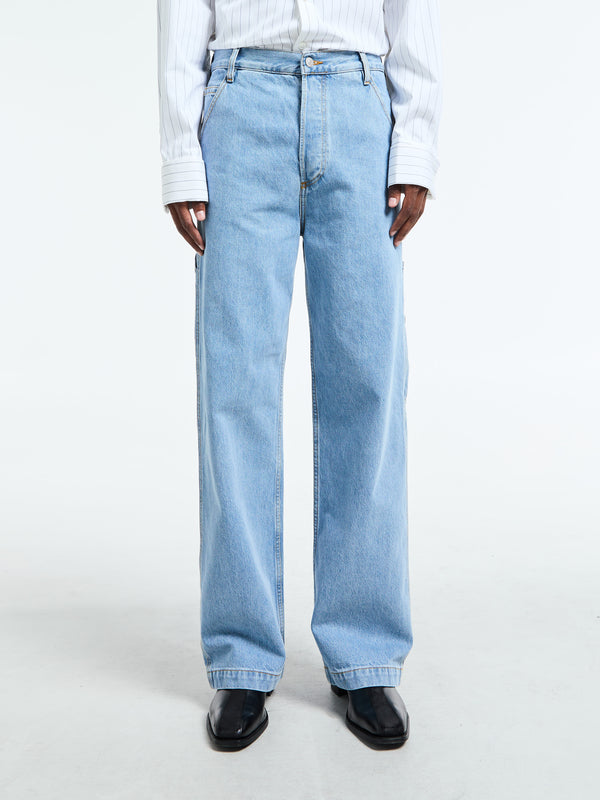 Stoy Pickerby Denim Pants In Light Blue