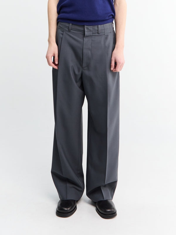 Stoy Pleated Tailored Pants In Carbon