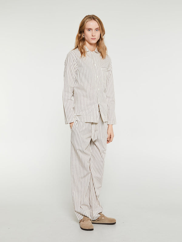 Stoy Poplin Pyjamas Pants In Hopper Stripes