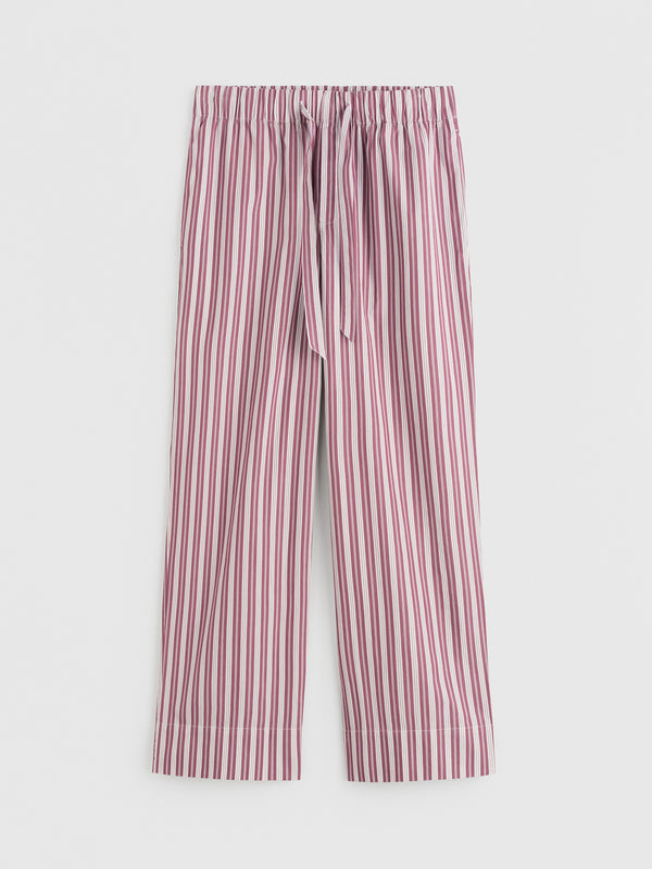 stoy Poplin Pyjamas Pants in Rhubarb Stripes