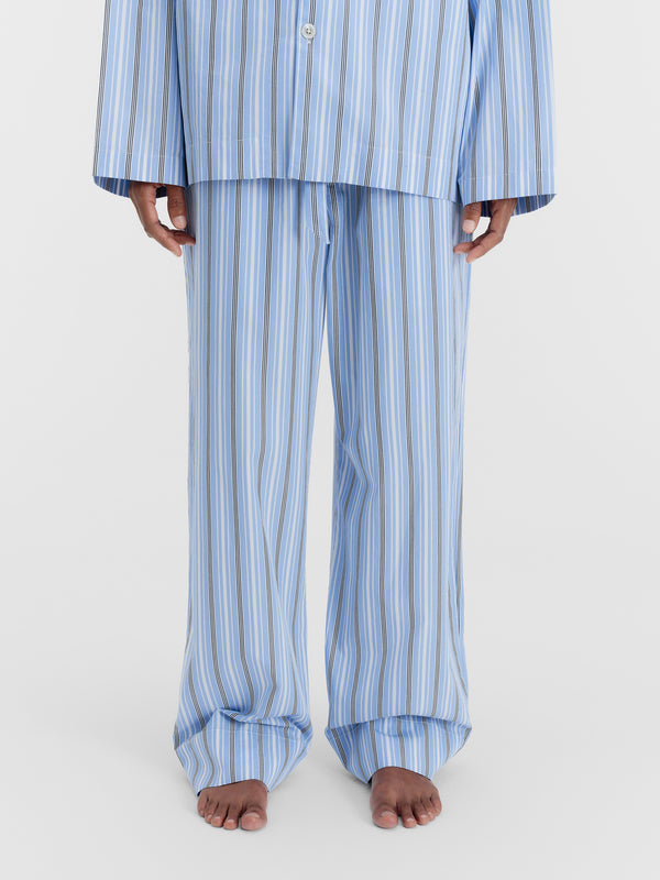 Stoy Poplin Pyjamas Pants In Stave Stripes
