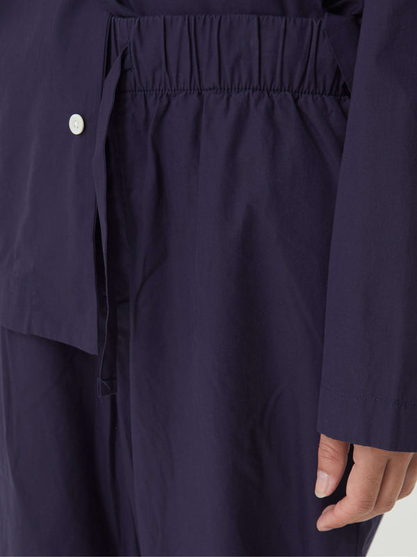 Stoy Poplin Pyjamas Pants In True Navy