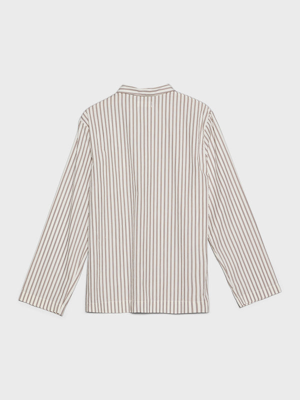 Stoy Poplin Pyjamas Shirt In Hopper Stripes