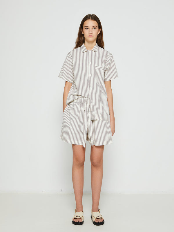 Stoy Poplin Pyjamas Shorts In Hopper Stripes