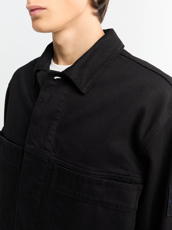 Stoy Q100027 Bull Denim-TC Jacket In Black