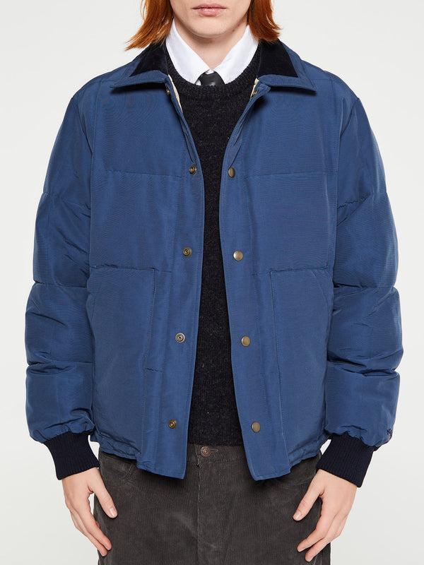 Stoy Quilted Puffer Jacket In Navy