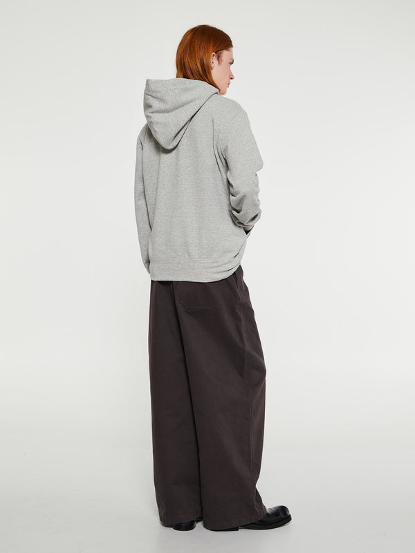 Stoy Red Heart Hoodie In Grey