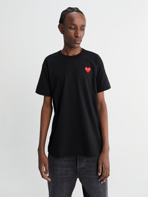 Stoy Red Heart T-Shirt In Black