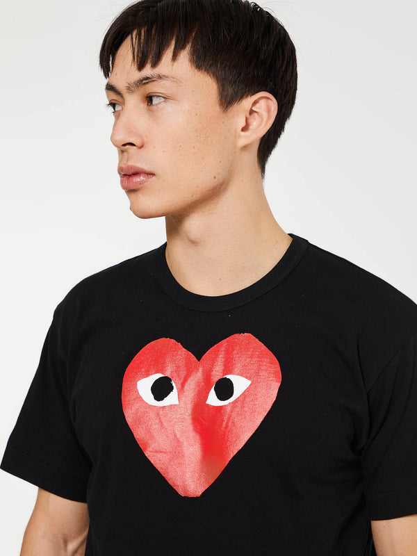 Stoy Red Heart T-Shirt In Black
