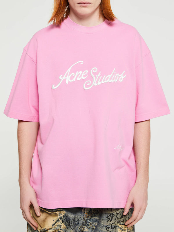 stoy Relaxed Fit Logo T-Shirt in Bubble Pink