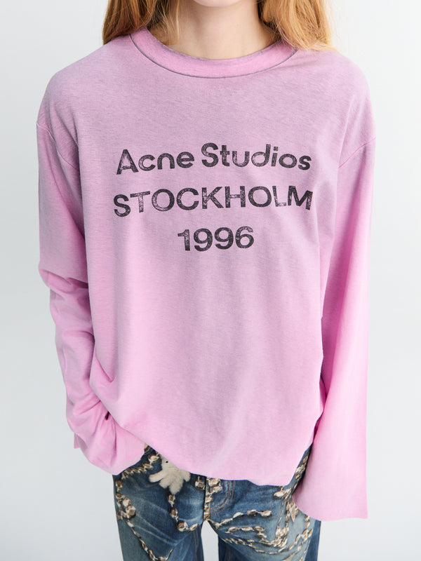 Stoy Relaxed Fit Logo T-Shirt In Cotton Candy Pink