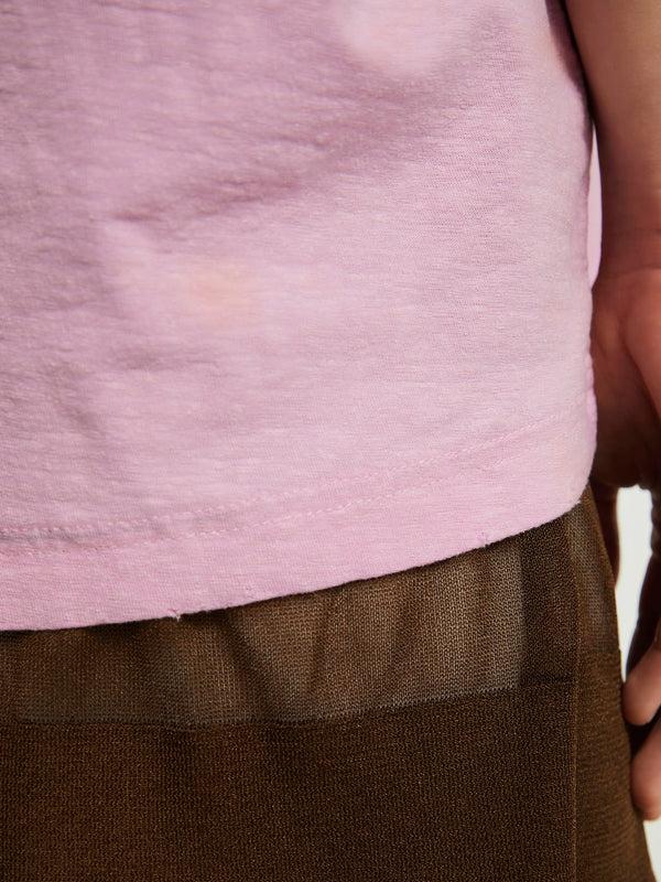 Stoy Relaxed Fit Logo T-Shirt In Cotton Candy Pink