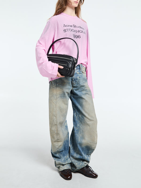 Stoy Relaxed Fit Logo T-Shirt In Cotton Candy Pink