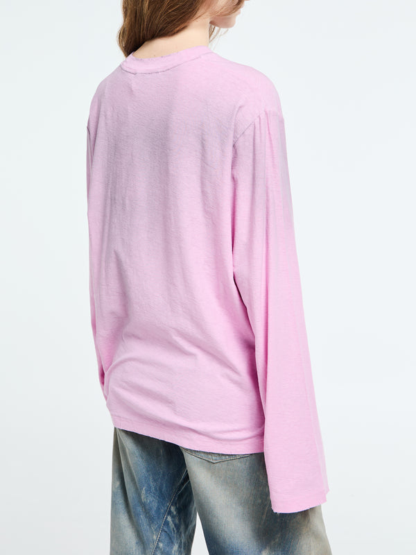 Stoy Relaxed Fit Logo T-Shirt In Cotton Candy Pink