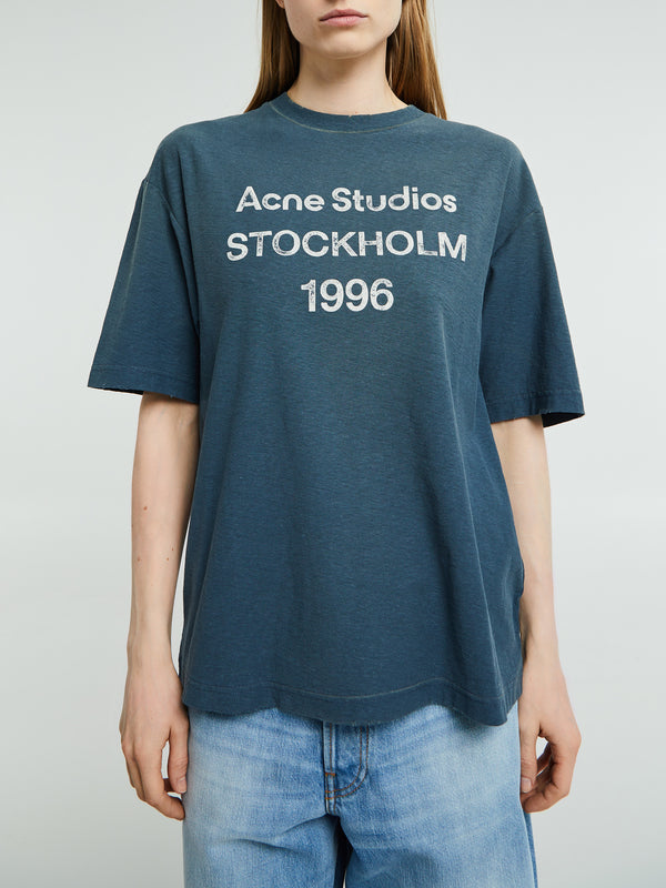 Stoy Relaxed Fit Logo T-shirt In Deep Blue
