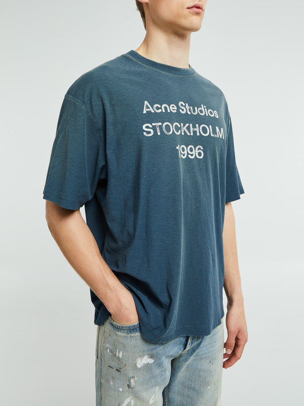 Stoy Relaxed Fit Logo T-shirt In Deep Blue