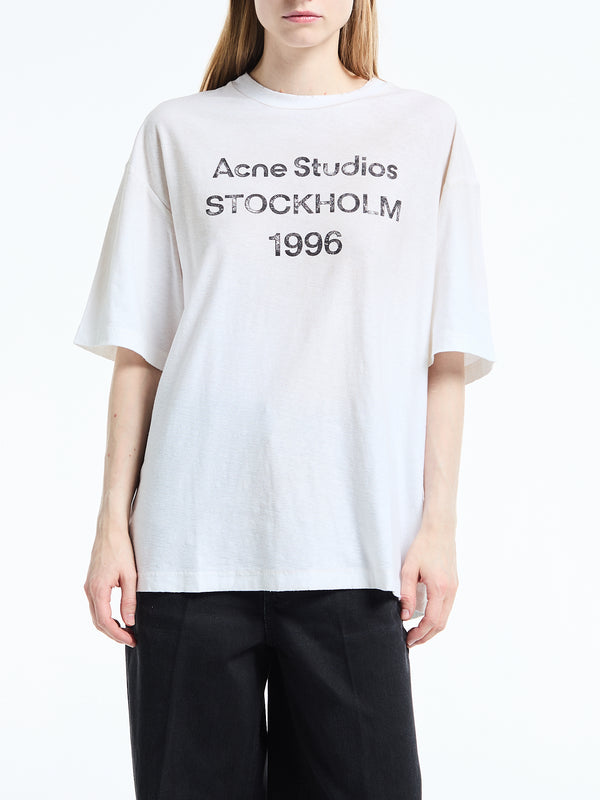 Stoy Relaxed Fit Logo T-Shirt In Dusty White