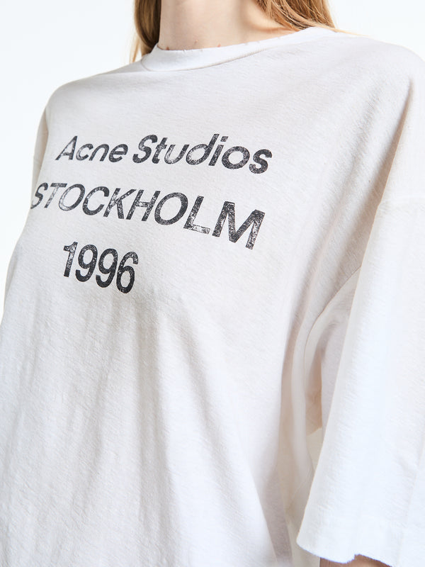 Stoy Relaxed Fit Logo T-Shirt In Dusty White