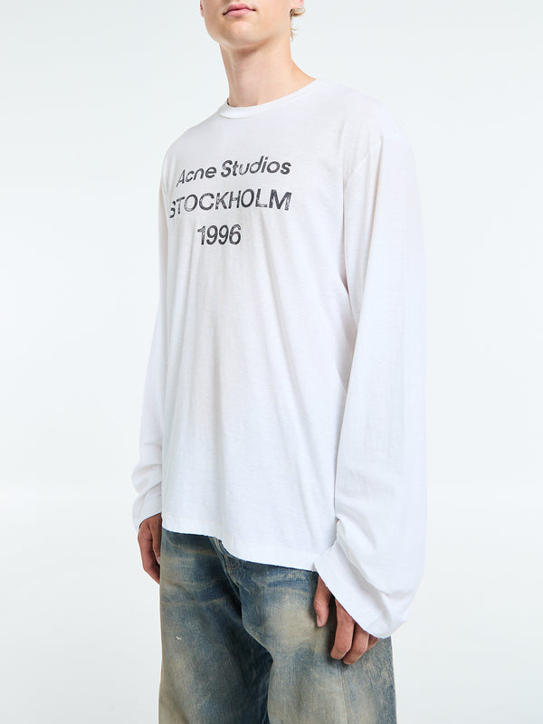 Stoy Relaxed Fit Logo T-shirt In Dusty White