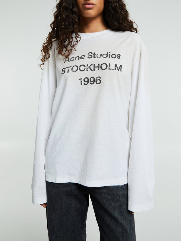 stoy Relaxed fit Logo T-shirt in Dusty White