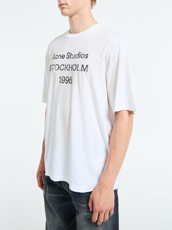 Stoy Relaxed Fit Logo T-Shirt In Dusty White