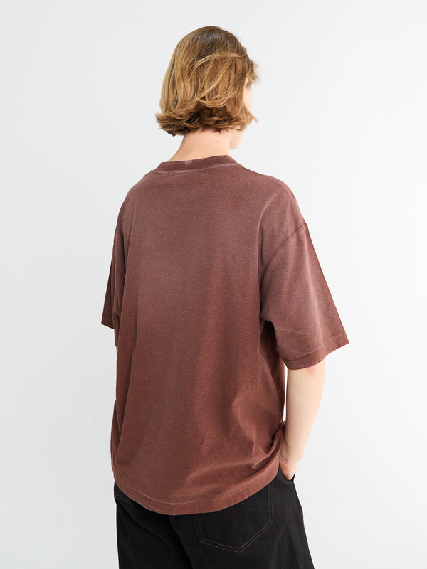 Stoy Relaxed Fit T-Shirt In Chocolate Brown
