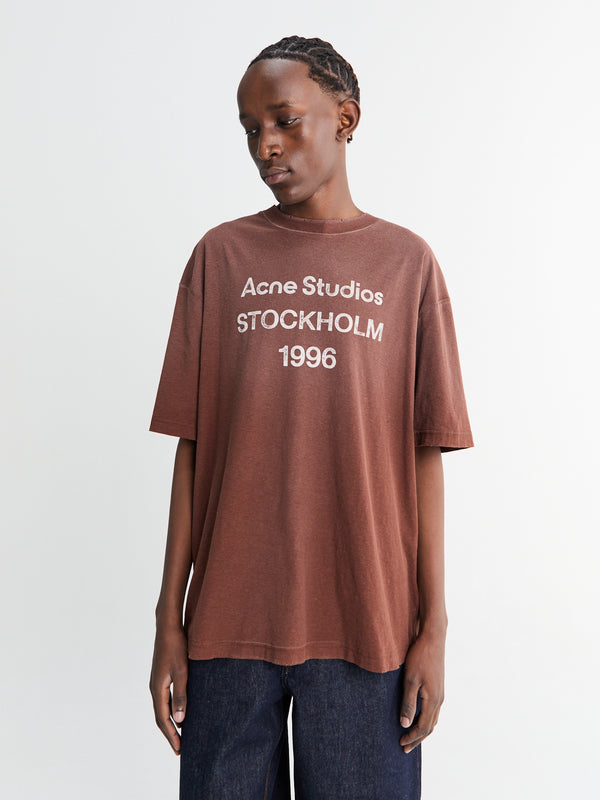 Stoy Relaxed Fit T-Shirt In Chocolate Brown