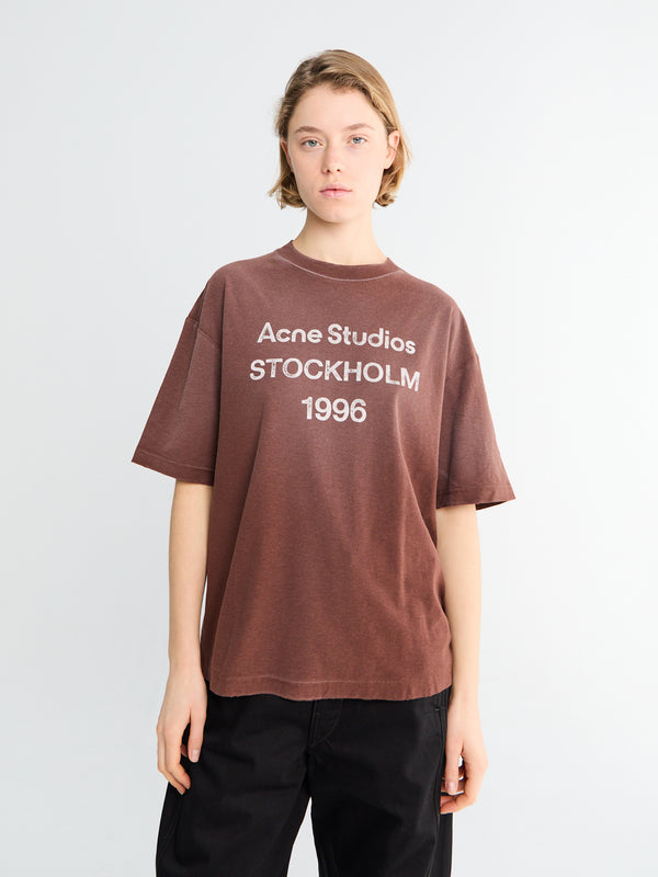 stoy Relaxed Fit T-Shirt in Chocolate Brown