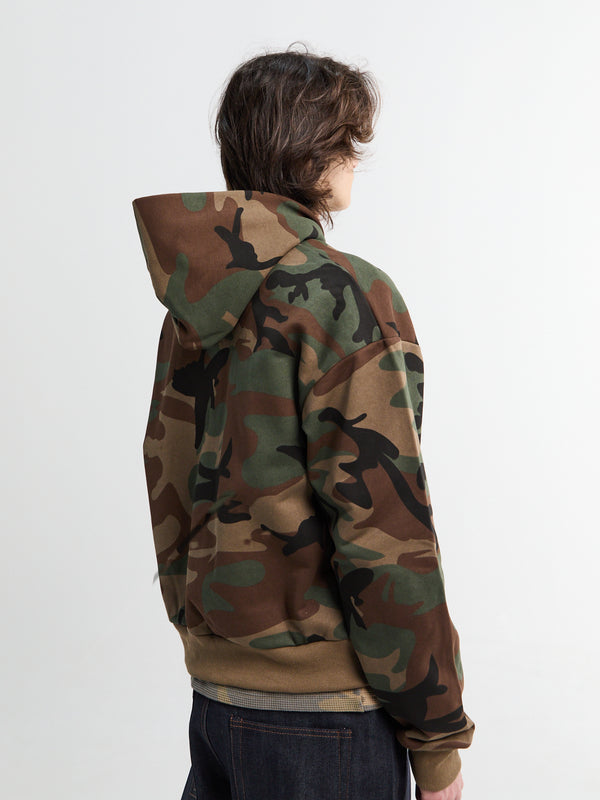 stoy Rhinestone Hoodie In Camo