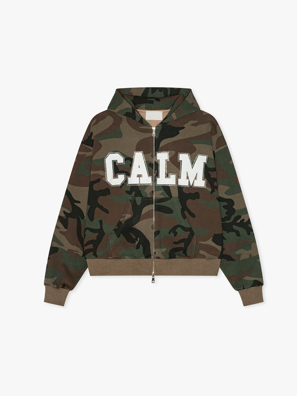 stoy Rhinestone Hoodie In Camo