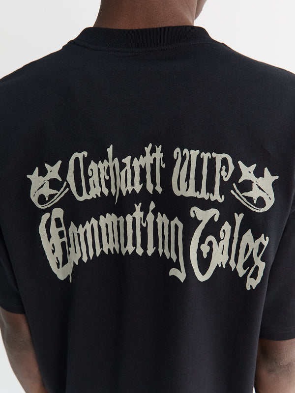 Stoy S/S Commuting Tales T-Shirt In Black