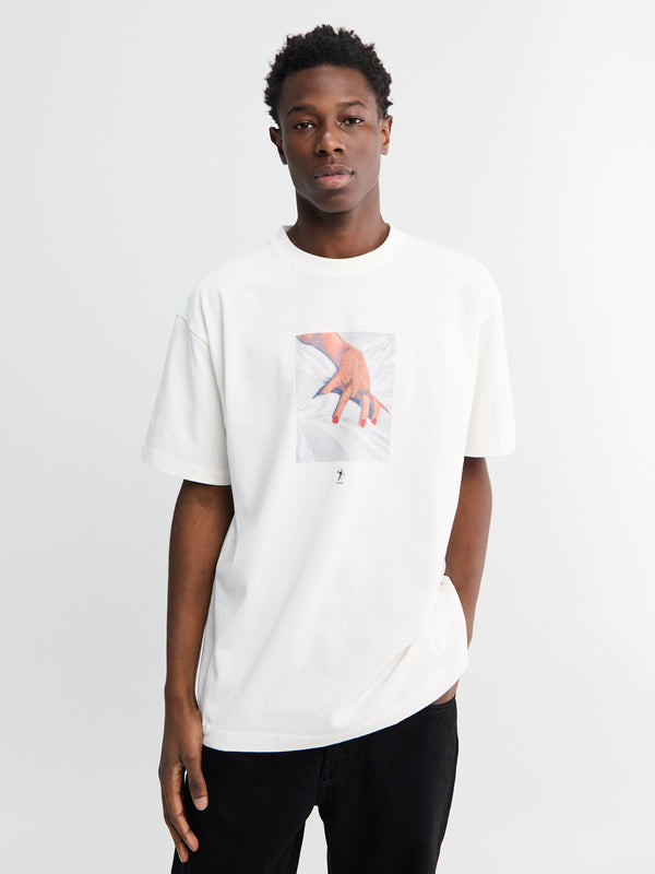 stoy Sexy Hand T-Shirt in White