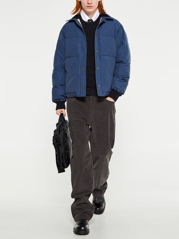 Stoy Shetland Crew Sweater Vest In Charcoal