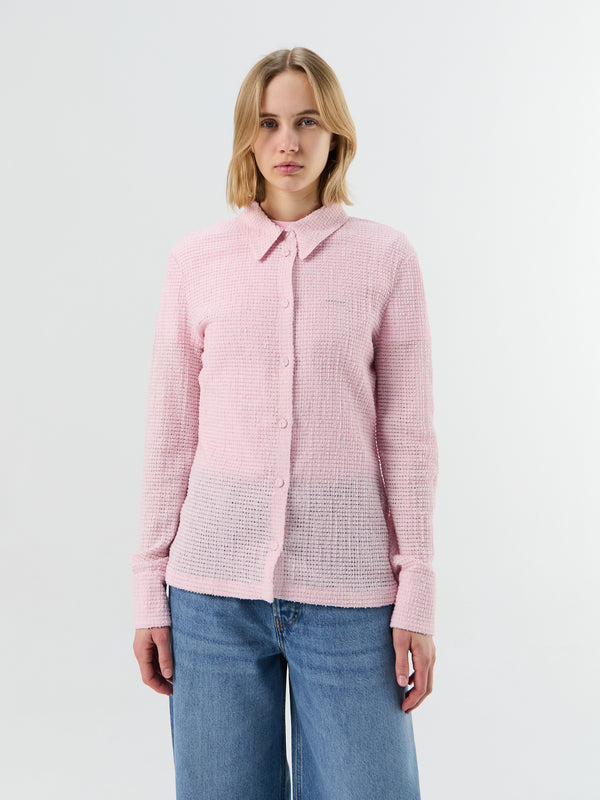 stoy Shirt Long Seeve in Candy Pink