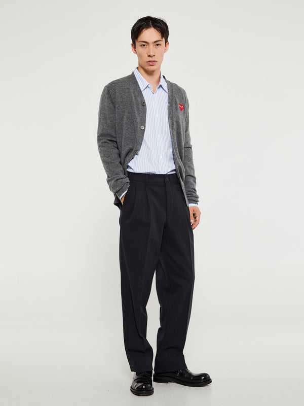 Stoy Shirt With Black Emblem In Blue