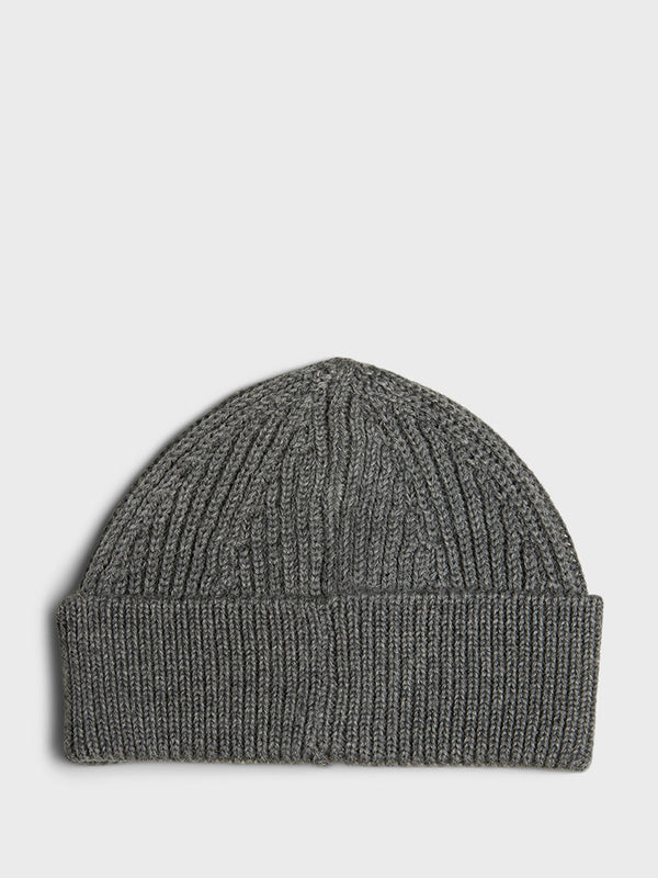 Stoy Short Beanie In Grey