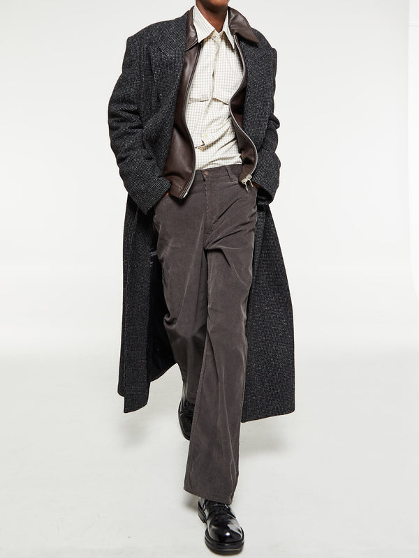 Stoy Short Leather Jacket In Brown