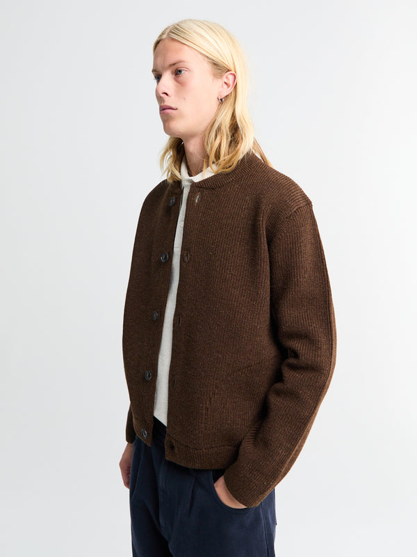 Stoy Skipper Jacket In Natural Brown