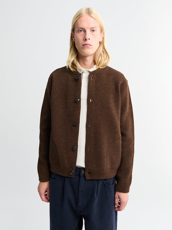 stoy Skipper Jacket in Natural Brown