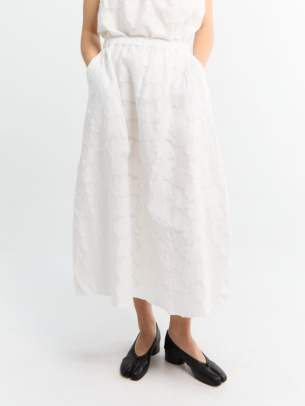 stoy Skirt Laceflower in White