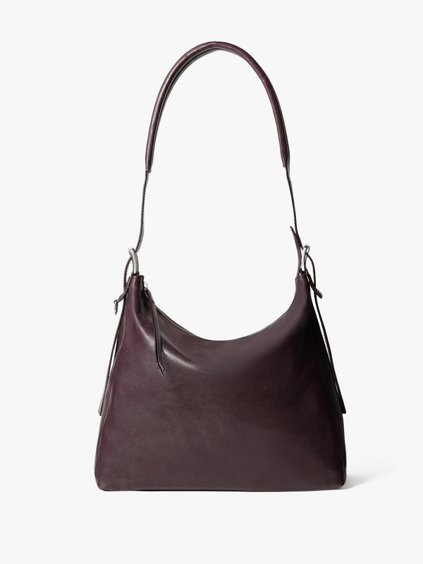 stoy Small Belted Hobo Bag in Chianti