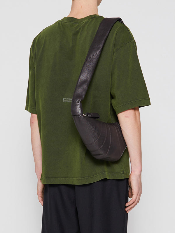 Stoy Small Croissant Bag In Dark Chocolate