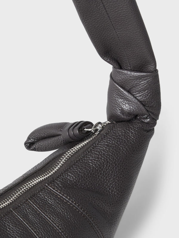 Stoy Small Croissant Bag In Dark Chocolate