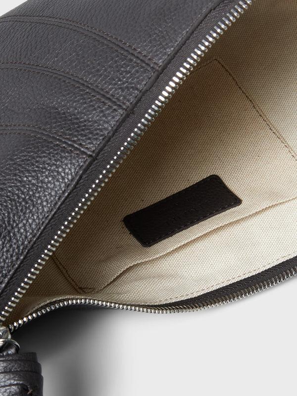 Stoy Small Croissant Bag In Dark Chocolate