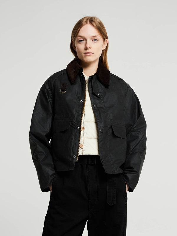 Stoy Spey Wax Jacket In Sage