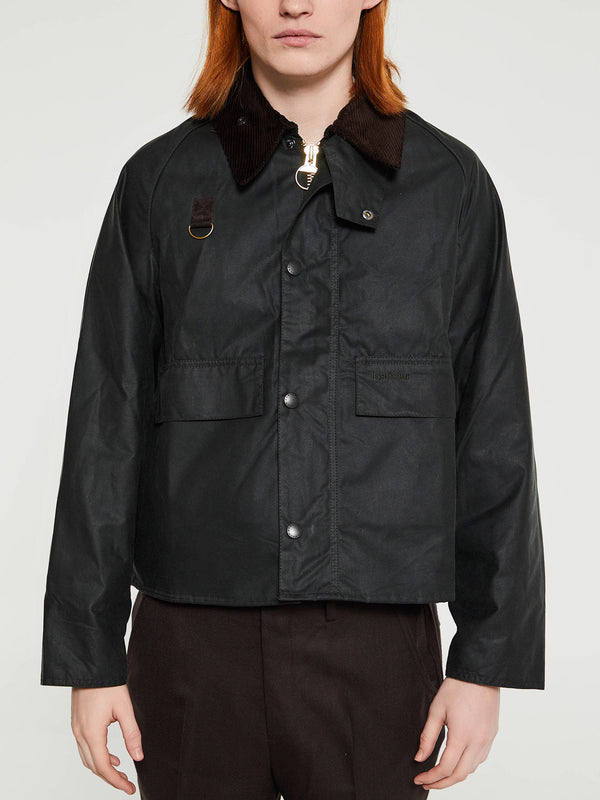 Stoy Spey Wax Jacket In Sage