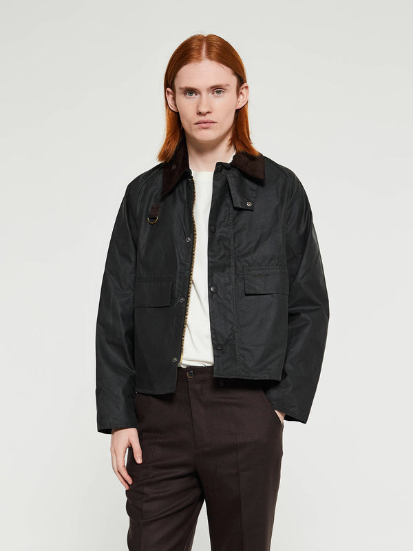 stoy Spey Wax Jacket in Sage