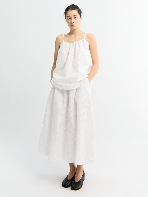 Stoy Strap Top Laceflower In White