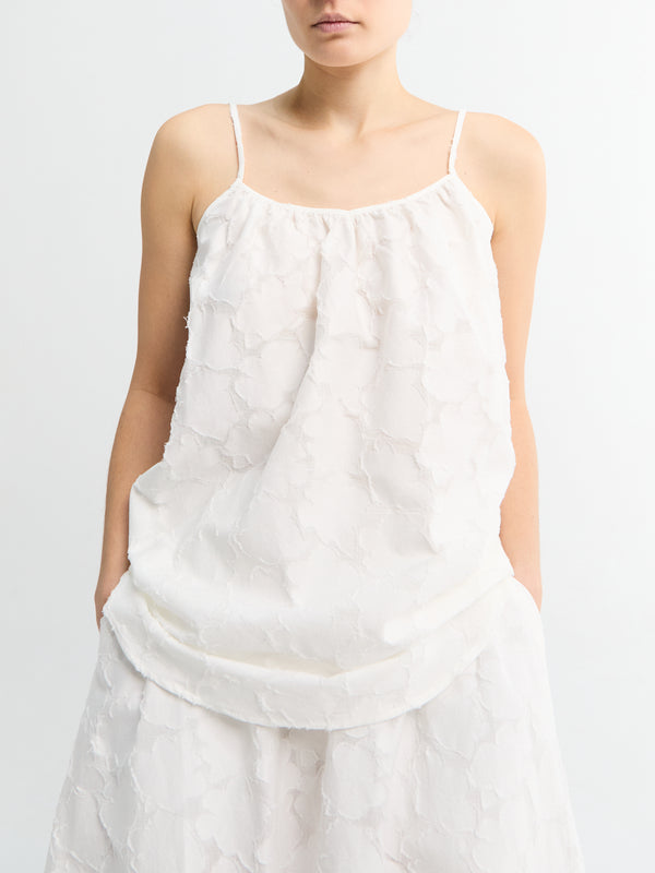 stoy Strap Top Laceflower in White
